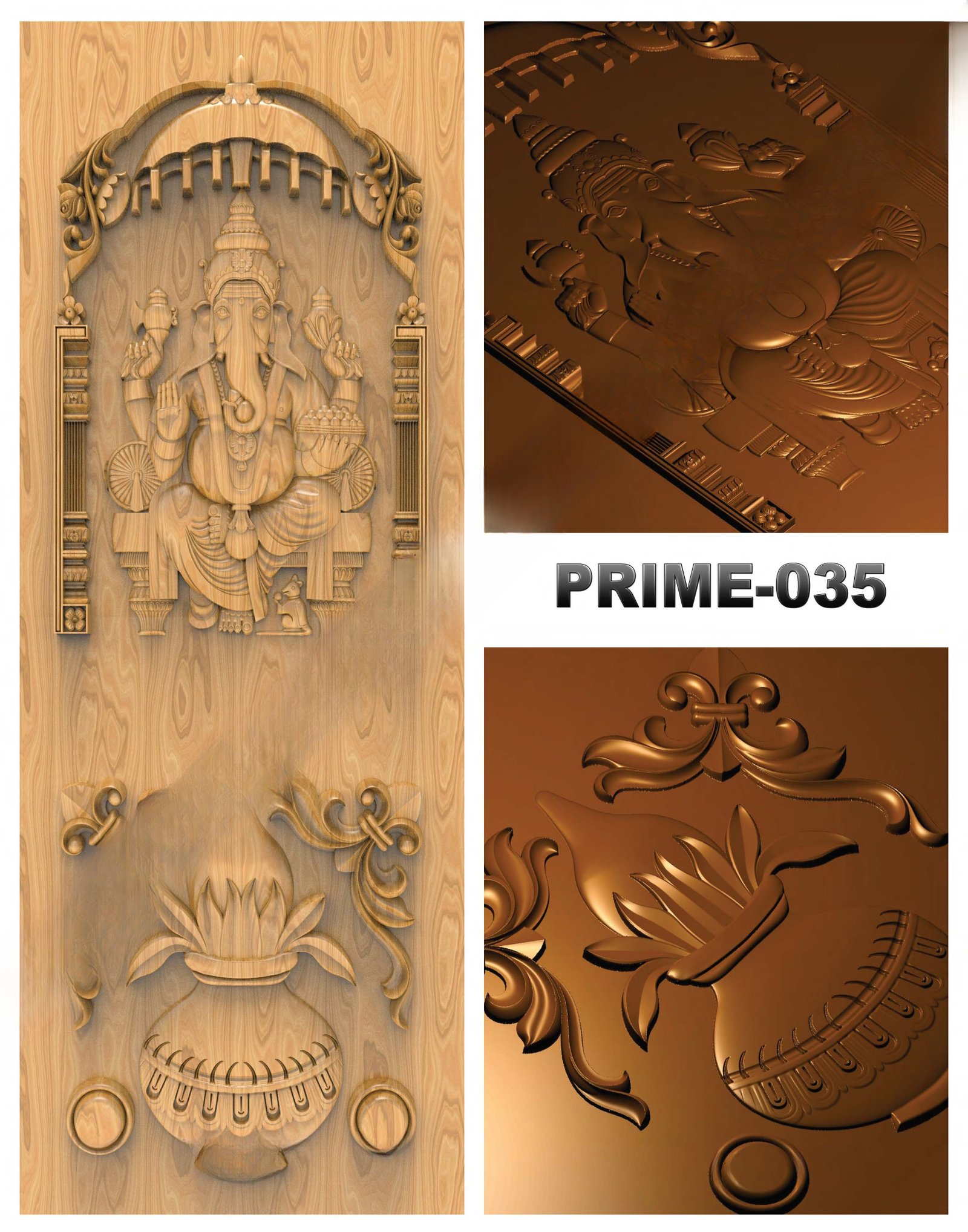prime designs - PRIME-35 Divine Carved Relief CNC Design